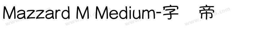 Mazzard M Medium字体转换